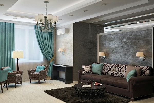 sofa and carpet interior decoration